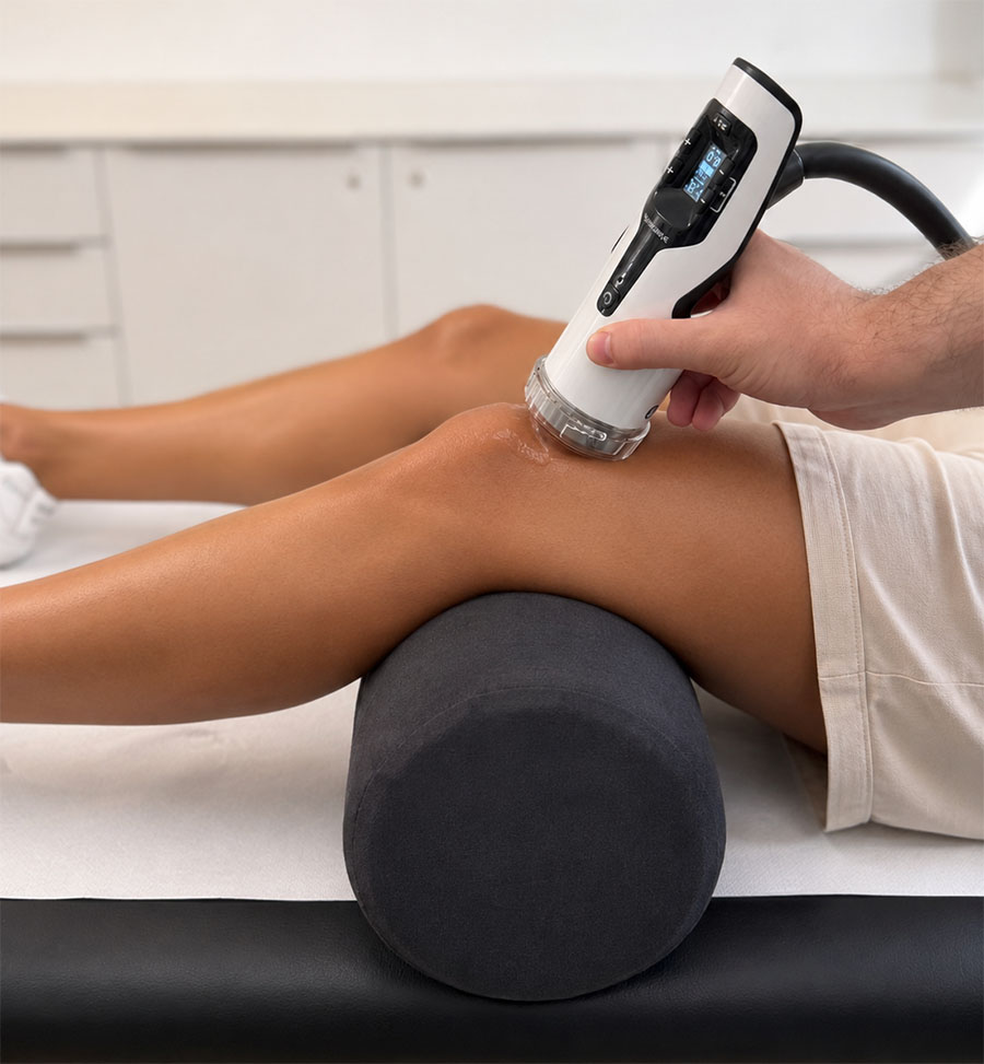 Stoßwellenbehandlung am Knie